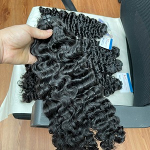Extensiones de Cabello Humano Vietnamita Crudo Premium, Trama Súper Doble, Vaporizadas, Cabello Birmano Pequeño, Puntas Gruesas - Product Image 1