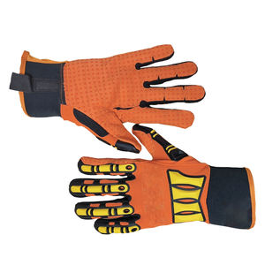 Guantes de Extracción de Cuero Personalizados, Guantes de Seguridad de Rescate Resistentes a Cortes y Impactos con TPR, Guantes de Bombero con Forro Antipatógeno - Product Image 1