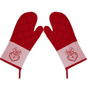 High Quality Printed Design Cotton <b>Oven</b> Mitts Quick Dry <b>Oven</b> <b>Gloves</b> for Kitchen Hotel Restaurant - Product Image 6