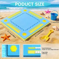 Table de mahjong flottante pour piscine, ensemble de mahjong, tuiles de mahjong flottantes, table de dominos, table de cartes flottante pour piscine