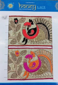 Encaje bordado floral colorido - Product Image 3