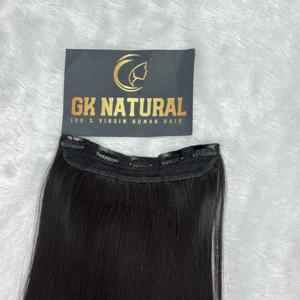 Ensemble unique d'extensions de cheveux humains droits Remy indiens Produit volumateur à un tirage - Product Image 2