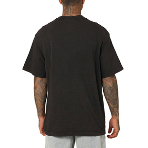 เสื้อยืดคอกลมสำหรับผู้ชายลาย200คุณภาพสูงออกแบบโลโก้ได้ตามต้องการปักไหล่ตกดีไซน์ทรงโอเวอร์ไซส์ - Product Image 6