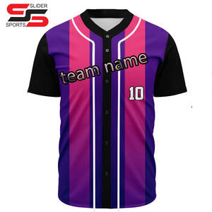 Maillots de baseball personnalisés en gros, uniformes de softball personnalisés, chemises imprimées avec nom et numéro, impression numérique, lettres respirantes - Product Image 1