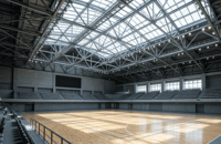 Estructura de Acero Pre-fabricada de Alta Resistencia para Recintos Deportivos, Armazón de Acero de Ensamblaje Rápido para Complejos Deportivos Interiores