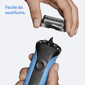 Cabezal de Repuesto para Recortadora de Barba Eléctrica para Hombre, Diseño Rotatorio de Doble Cuchilla, Resistente al Agua IPX7 y Lavable - Product Image 1