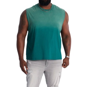 Manufacturer Clothing OEM Tank <b>Top</b> Sleeveless <b>Cropped</b> Boxy Fit Summer Wear Acid Washed Oversized Plus Size Blank Streetwear - Product Image 2