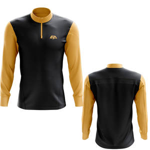 แจ็กเก็ตผ้าถักกันน้ำสำหรับฝึกซ้อมผ้าโพลีเอสเตอร์แห้งเร็วสำหรับฤดูหนาวโลโก้ตามสั่ง100% ผ้าถักไซส์พิเศษ - Product Image 2