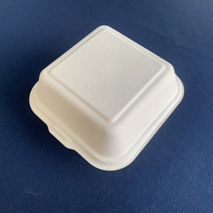 [Nanu] Clamshell66กล่องอาหารกลางวันขนาดพกพาแม่พิมพ์เยื่อกระดาษจากธรรมชาติสะดวกและไม่เป็นอันตรายต่อสิ่งแวดล้อม - Product Image 1