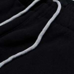 New Design Custom Embroidery and Puff 500gsm <b>Fleece</b> Woolen Pure Color Loose Straightly Men Jogger <b>Pants</b> - Product Image 5