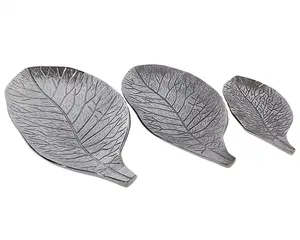 Plateaux décoratifs tendance, dernier modèle de plateau de service en aluminium avec finition nickel brillant pour le Ramadan, utilisation à domicile, à l'hôtel, pour le service - Product Image 6