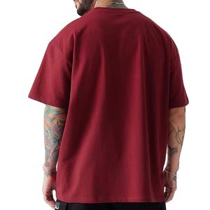 T-shirt en coton pour hommes, vente en gros, écologique, uni, haute qualité, épais, décontracté, personnalisable avec logo 2026 - Product Image 5