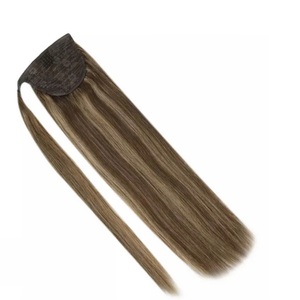 Extensions de cheveux naturels vietnamiens de haute qualité, ondulés, Remy, vierges, avec pince à cheveux, queue de cheval, extensions de cheveux avec double trame machine - Product Image 1