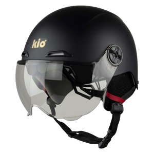 หมวกกันน็อคสไตล์วินเทจ K04 KIO ลดราคาพิเศษ ได้รับมาตรฐาน DOT แบบครึ่งใบ มีแผ่นบังหน้า ไซส์ XL วัสดุ ABS แบบเปิดหน้า ซับในถอดออกได้ ขายตรงจากโรงงาน - Product Image 5