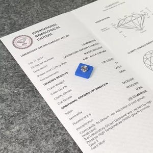 Diamant de laboratoire D'vins Jewels, couleur O-Z, clarté VVS VS, coupe excellente, forme ronde, certifié - Product Image 2