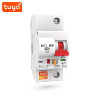Disjoncteur intelligent Smart Life Smart MCB 1P 16A 20A 25A 40A 63A 80A Wifi pour maison intelligente, interrupteur de commande à distance PST-MCB-1P