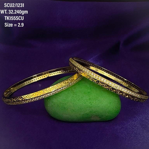 Pulseras de tenis de Plata de Ley 925 para damas, par Premium chapado en oro blanco, Zirconia cúbica, acento, brazaletes de moda para mujer - Product Image 1