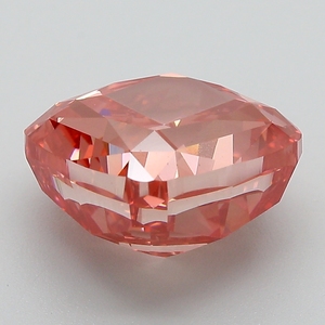 Diamant rose vif fantaisie certifié IGI, cultivé en laboratoire, taille coussin, diamant non monté pour la vente en gros de bijoux fins - Product Image 2