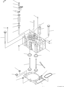 डीजल इंजन सिलेंडर हेड सी 6166-15-1100-कोमात्सु 6d170 s6d170e Saa6d170e इंजन पार्ट्स - Product Image 2