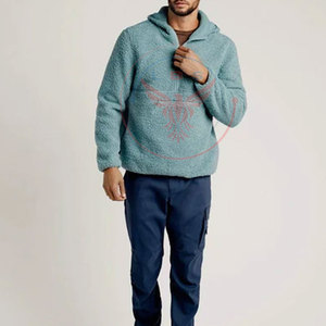 New Design <b>Top</b> Selling Winter Casual Men Sherpa Fleece Hoodies Eco-Friendly Cotton Blended <b>Low</b> MOQ - Product Image 5