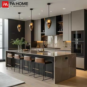 PA hiện đại đầy đủ melamine tùy chỉnh Tủ sẵn sàng để lắp ráp thiết kế tủ bếp - Product Image 5