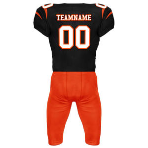 Vente en gros d'uniforme de football américain pour adulte col en V matériel ajusté uniforme de football américain en sergé pour les jeunes - Product Image 4