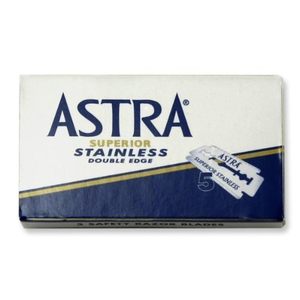 Cuchillas de afeitar de doble filo de acero inoxidable Astra Superior, repuestos para afeitado DE, afeitado suave y preciso, venta al por mayor. - Product Image 1