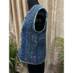 Chaleco Kantha Elegante para Mujer, Prenda Exterior Casual Profesional para Primavera, Tejido con Botones Bordados, Estilo Vintage con Peluche, Tallas Grandes - Product Image 2
