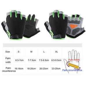 Gants de cyclisme personnalisés unisexe de meilleure qualité coussinet en cuir néoprène antidérapant demi-doigt Design sportif original Hommes Femmes Cyclistes - Product Image 6