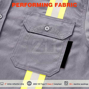 Chemises de soudage FR pour hommes - Imperméables, ignifuges, résistance à la chaleur 250-400°C, grande taille, logo personnalisé, fabriqué au Pakistan - Product Image 5