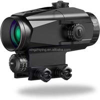 Lunette de chasse SWFOX d'origine 3x30 avec illumination de point rouge, grossissement 4x, viseur central, télescope en aluminium