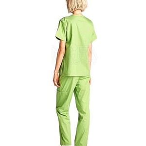 High Quality Lightweight Women's <b>Scrub</b> Suit 100% Cotton Quick Dry Breathable Comfortable Customizable for <b>Nurses</b> Knitted Fabric - Product Image 5