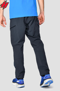 Joggers de nailon ligeros personalizados para hombre, pantalones cargo apilados con detalle de cremallera, panel desmontable multibolsillo, tela para correr, medio recto - Product Image 4