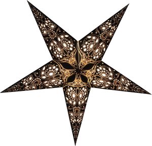 Thủ Công Giấy Sao Trang Trí Đèn Lồng Cho Trong Nhà Treo Màu Đen Cho Nhà Giáng Sinh Đảng Trang Trí Ấn Độ Xuất Khẩu - Product Image 1