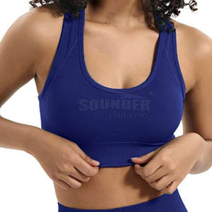 Conjunto de Yoga para mujer superventas, conjunto de 2 piezas de patrón sólido de Color personalizado, MOQ bajo, precio al por mayor, conjunto de Yoga de alta calidad de último diseño - Product Image 5