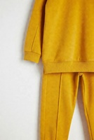 Ensemble de vêtements de sport pour enfants en polaire de haute qualité confortable pour garçons et filles actifs Tissu doux et respirant pour un usage quotidien toute saison
