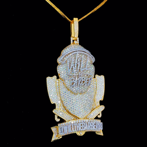 Moissanita VVS de Oro Rosa de la Mejor Calidad, Corte Brillante, Certificado GIA, Chapado en Oro de 10K, Cierre Personalizado con Letra, Unisex, Estilo Hip Hop - Product Image 5