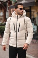 Manteau d'hiver pour homme de haute qualité avec poches zippées, vêtement d'extérieur décontracté et chaud, coupe confortable pour les activités de plein air et le quotidien