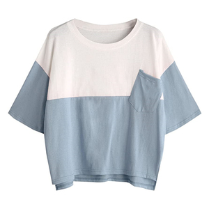 เสื้อยืดผู้หญิงไซส์ใหญ่ ผ้าฝ้ายออร์แกนิค 100% แบบครอปทรงโอเวอร์ไซส์ สไตล์สตรีทแวร์ เนื้อผ้านุ่ม ระบายอากาศดี เหมาะสำหรับใส่ลำลองในฤดูร้อน รับผลิตตามสั่งขายส่ง - Product Image 3