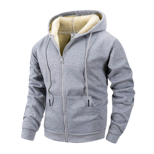 Sudadera con Capucha Extra Grande y Gruesa, Informal, Deportiva, de Manga Larga, para Hombre, de Forro Polar, Cálida, Resistente al Viento, 100% Algodón - Product Image 5