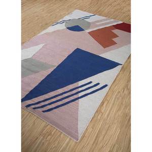 Checkers Pink & Purple Wool <b>Rugs</b> Large Area 9x12 Rectangle Abstract Pattern for Home Living Room or Hallway-ADWL-13063 - Product Image 2