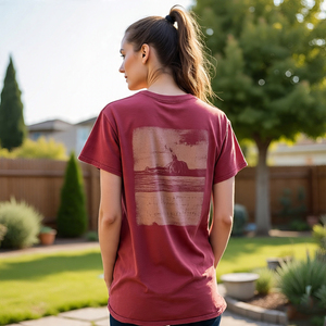 Camisetas de verano con estampado en la espalda para mujer, camisetas ligeras de secado rápido, camisetas personalizadas con estampado en la espalda para mujer - Product Image 6