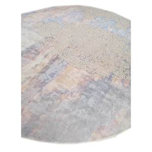 Alfombra de Lana y Viscosa Tejida a Mano Azul Sile, Diseño Abstracto para Uso Doméstico - PHWV-108 - Product Image 2