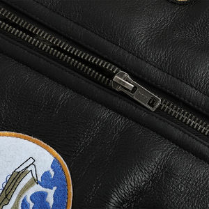 Parka Air Best pour homme Top Gun Manteau en peau de mouton de même style Veste d'hiver en fourrure naturelle pour homme Bomber en cuir Vestes pour homme - Product Image 5