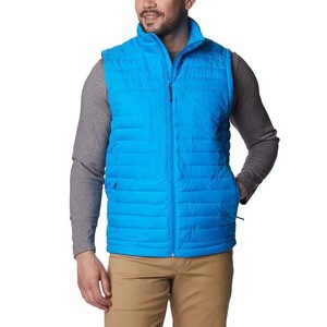 Gilet en toile d'extérieur pour homme personnalisé, simple, décontracté, uni, pour l'hiver, veste matelassée chaude - Product Image 1