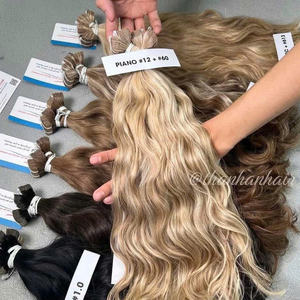 Extensions de cheveux naturelles ondulées à bandes adhésives, plusieurs couleurs, 100% cheveux humains vietnamiens, best-seller, fournisseur de confiance - Product Image 4