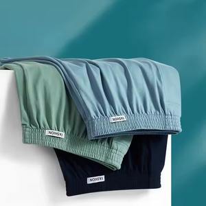 <b>Men's</b> Cotton Boxers <b>Underwear</b> Breathable Elastic Waistband <b>Trunks</b> Loose Fit Comfortable Knitted Shorts - Product Image 3