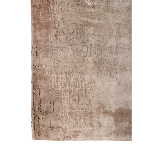 Alfombra Entropy Ivory de Lana y Seda de Bambú Anudada a Mano, 10 mm de Grosor, Rectangular, para Pasillo y Hogar, con Patrón Abstracto para Uso Doméstico - Product Image 4