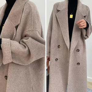 Manteau d'hiver en laine pour femme, qualité supérieure, coupe ajustée mi-longue, doublure en soie respirante, vente chaude 2024 - Product Image 6