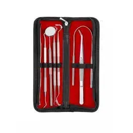 Kit professionnel d'hygiène dentaire en acier inoxydable : gratte-tartre manuel et instruments de détartrage pour éliminer la plaque dentaire - Product Image 5